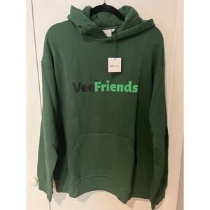 VeeFriends‎ Classic Hoodie Green Pullover Long Sleeve Sweatshirt Size Large NWT